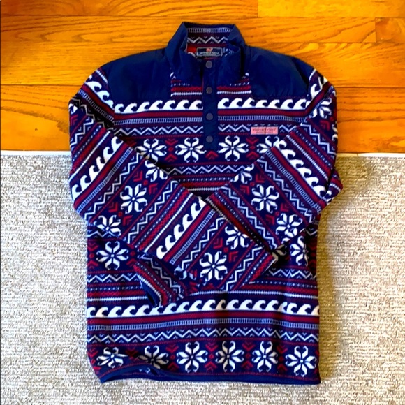 Vineyard vines Shep Shirt snap button fleece - Picture 1 of 3